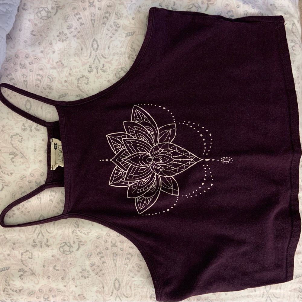 LA hearts crop top